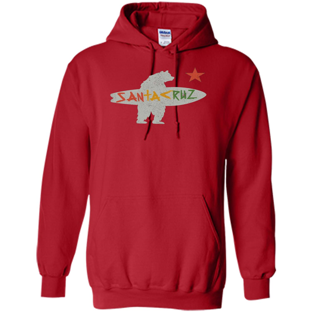 Santa Cruz Surf Bear T-Shirt Red
