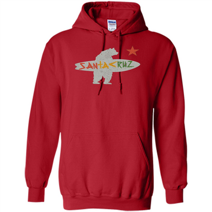 Santa Cruz Surf Bear T-Shirt Red
