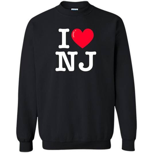 I Heart NJ T-Shirt I Love NJ Black