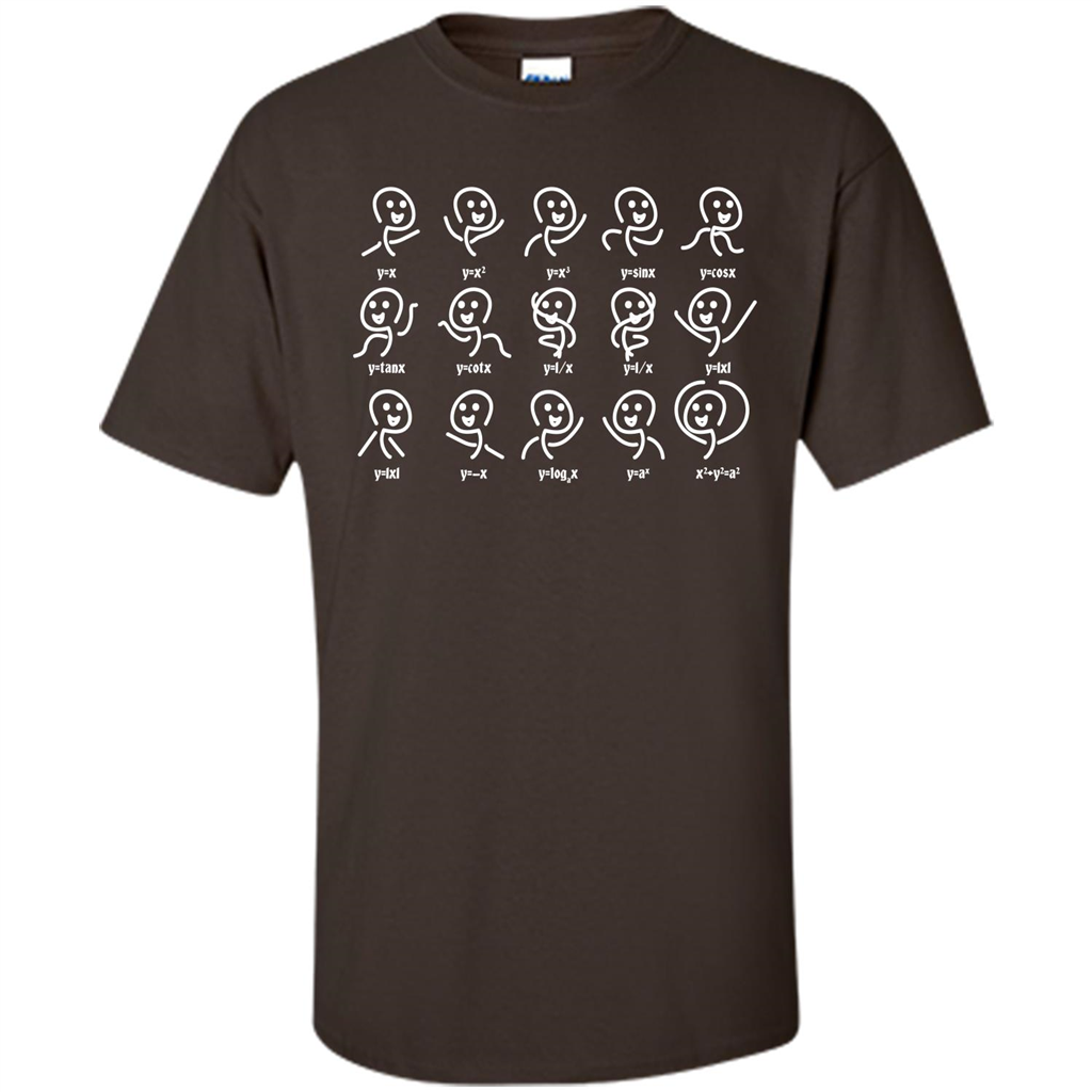 Math Lover T-shirt Algebra Dance Funny Graph Figures Math Equation Dark Chocolate
