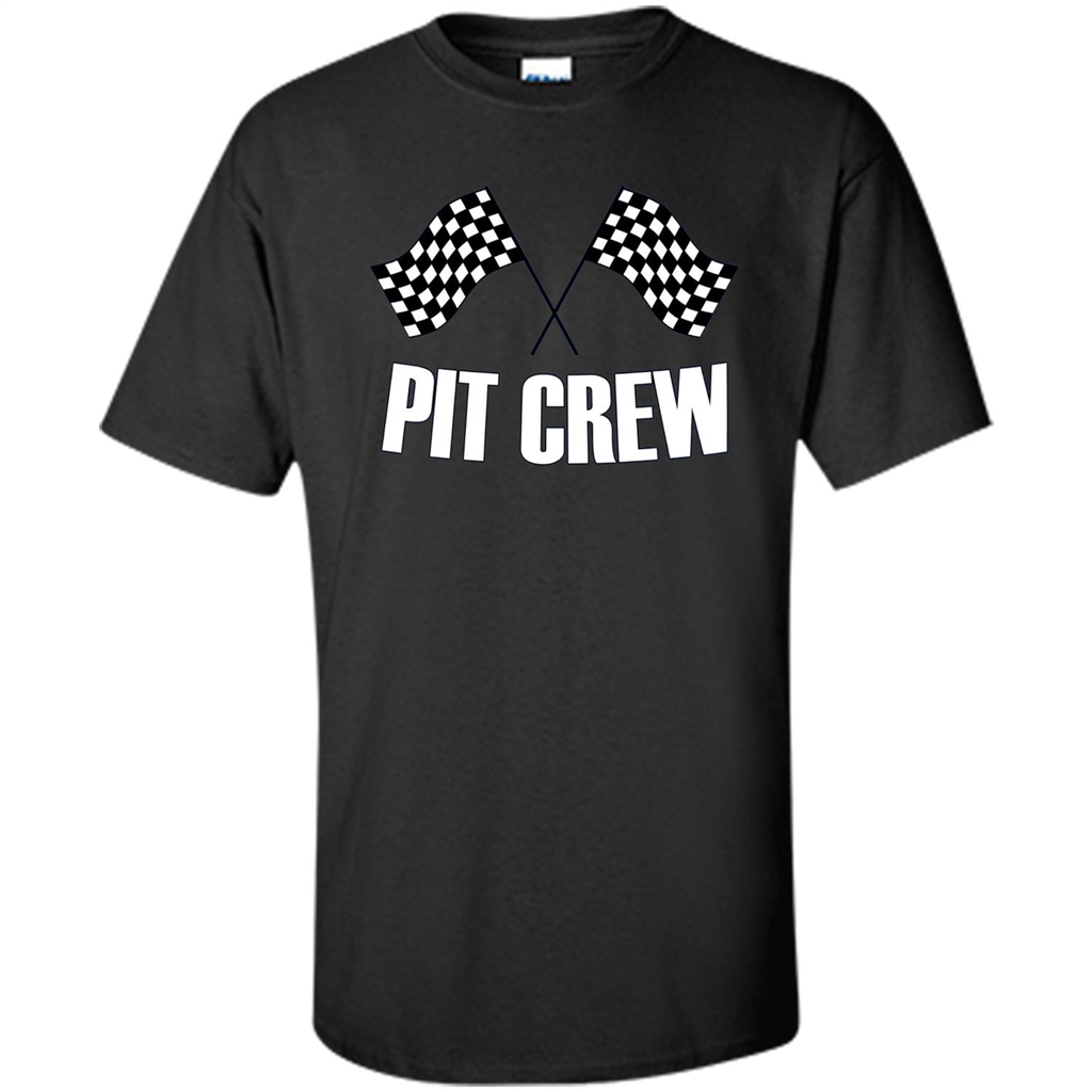 Pit Crew T-shirt for Hosting Race Car Parties Parents Pit Black