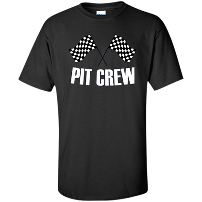 Pit Crew T-shirt for Hosting Race Car Parties Parents Pit Black