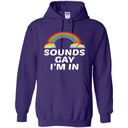 LGBT Pride T-shirt Sounds Gay I'm In Purple