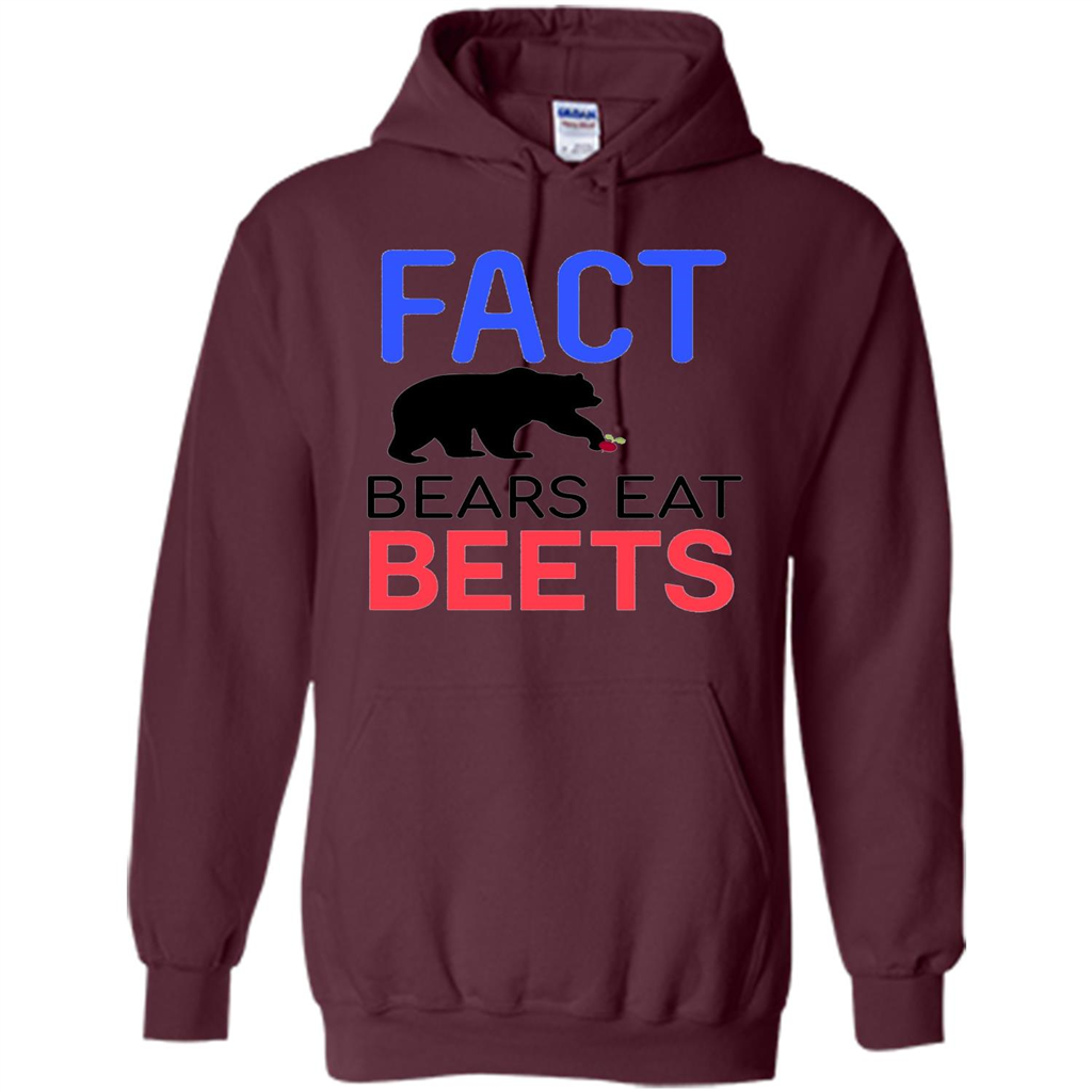 FACT Bears Eat Beets T-shirt Funny Men Women Novelty Gift Maroon
