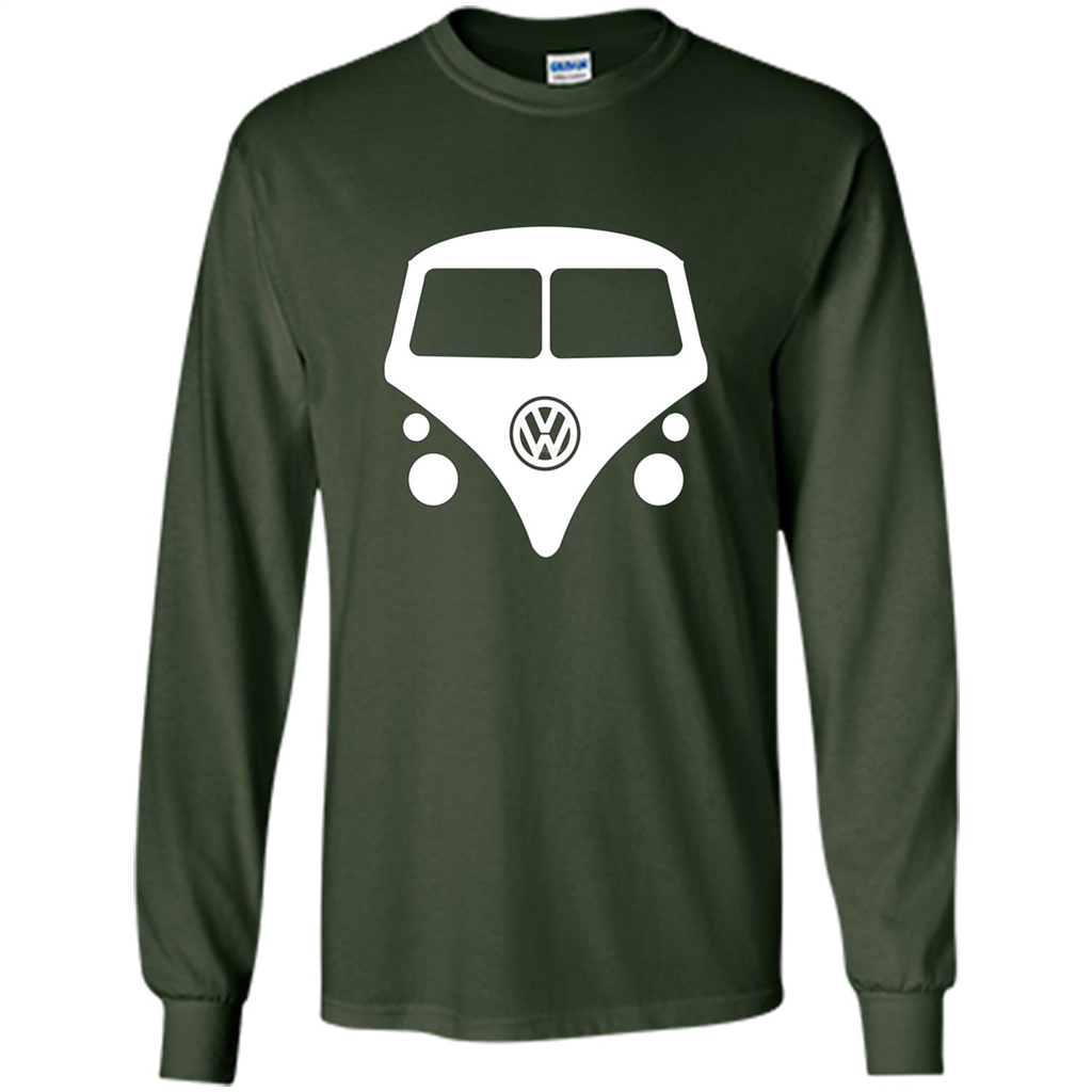 Car Lover T-shirt Split Window Kombi T-shirt Forest Green