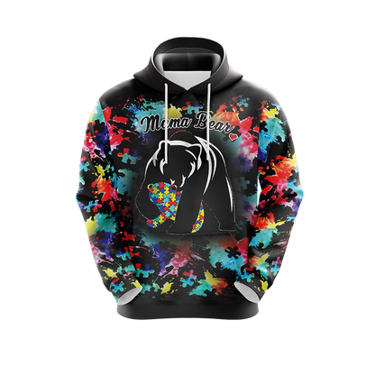 Autism Mama Bear 3D Hoodie