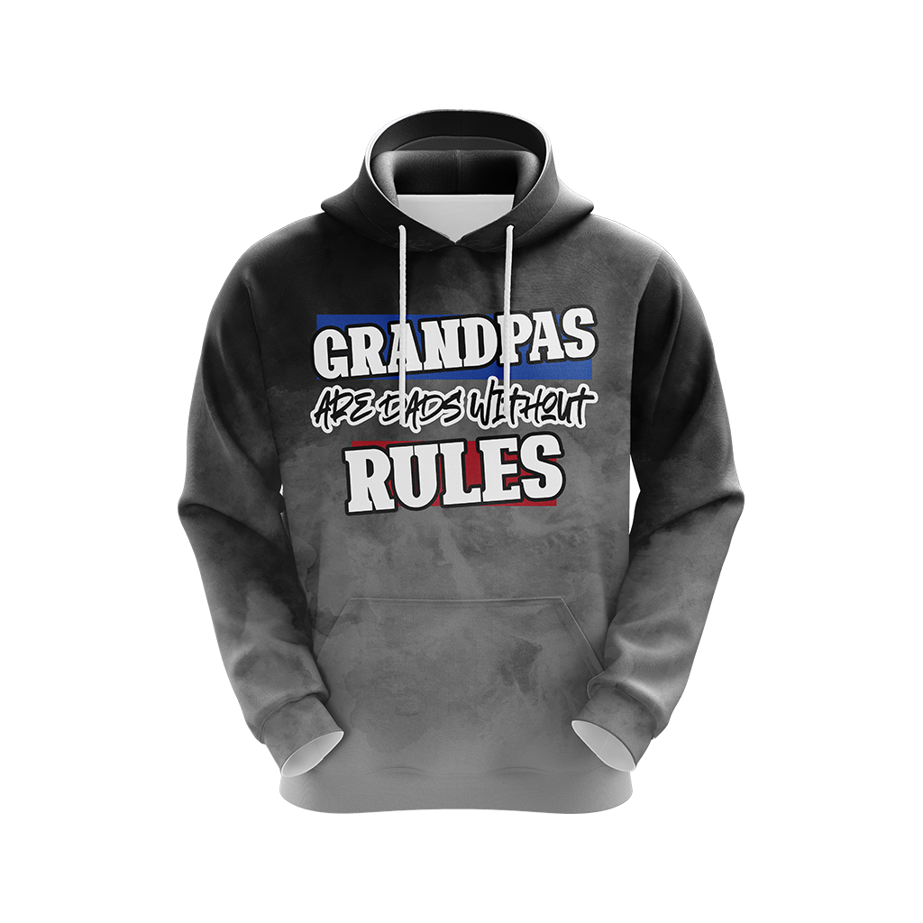 Grandpas Are Dads Without Rules Unisex Zip Up Hoodie