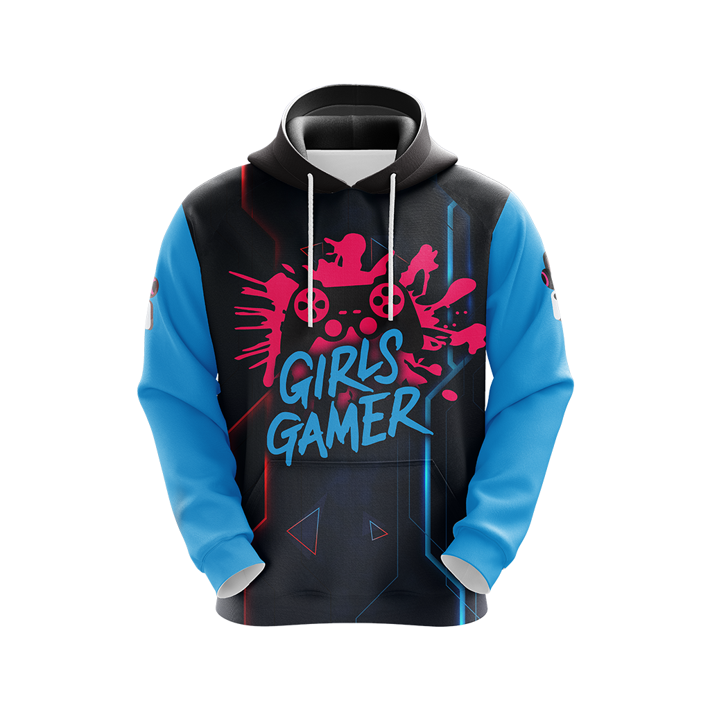 Girls Gamer Gaming Lovers Unisex 3D Hoodie