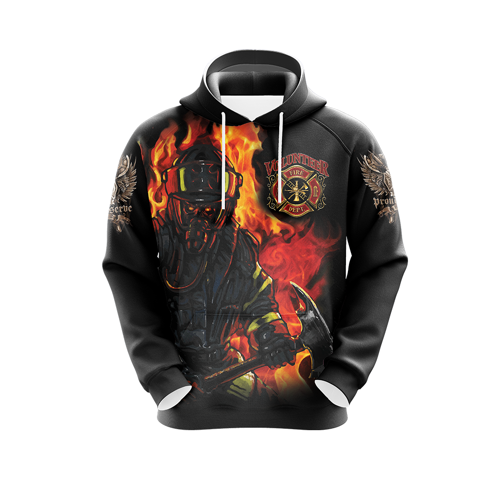 Firefighter First In Last Out Unisex 3D Hoodie