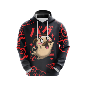 Pug Japanese Dogs Unisex 3D Hoodie