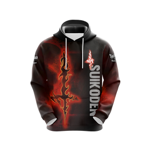 Suikoden Black Sword Rune Unisex 3D Hoodie