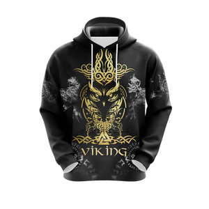 Viking Norse Owl Unisex 3D T-shirt Zip Hoodie Pullover Hoodie