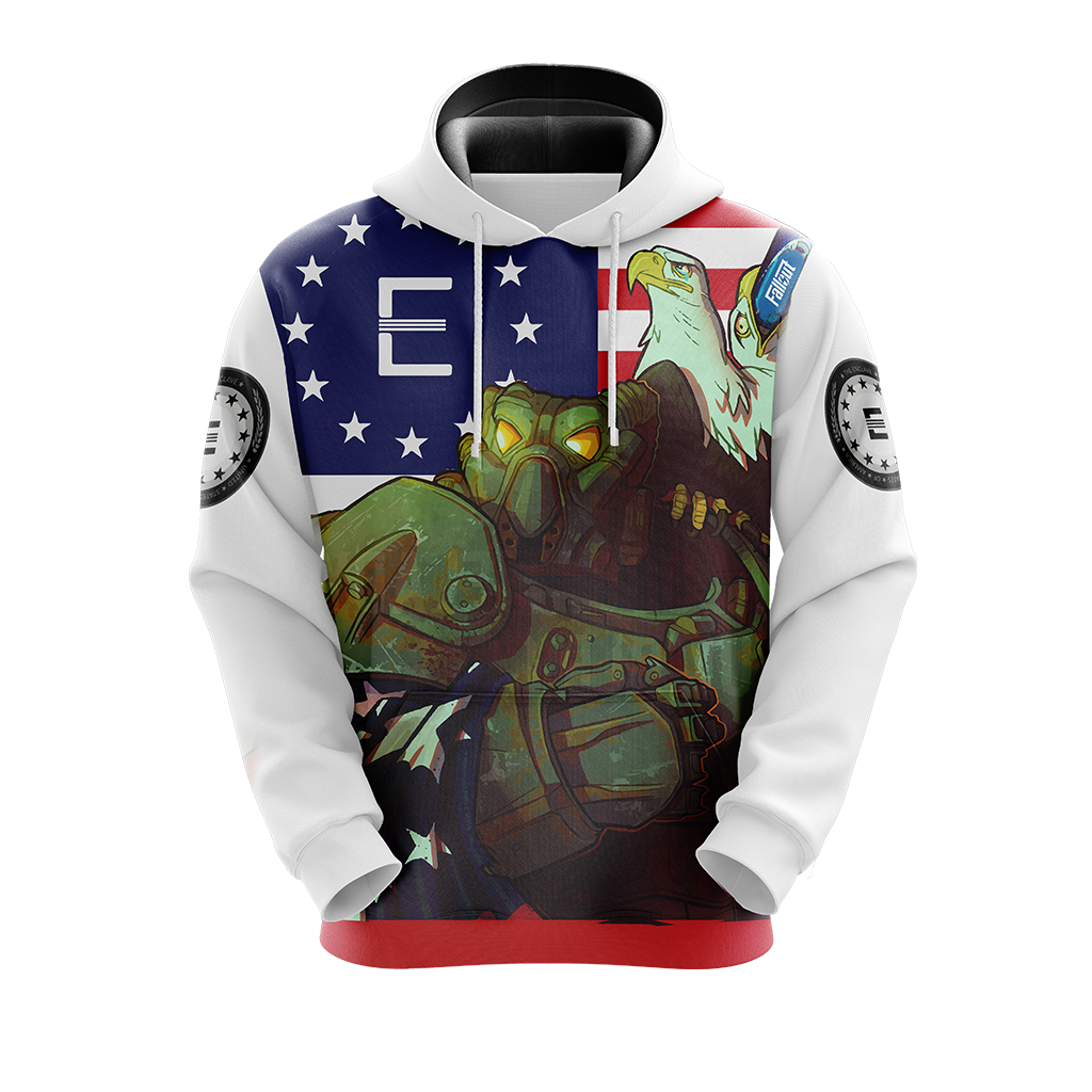 Fallout - Enclave Flag Unisex 3D Hoodie