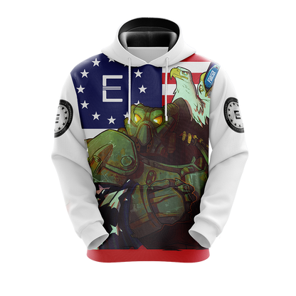 Fallout - Enclave Flag Unisex 3D Hoodie
