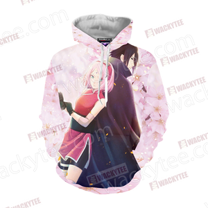 Naruto Sakura and Sasuke Unisex 3D Hoodie