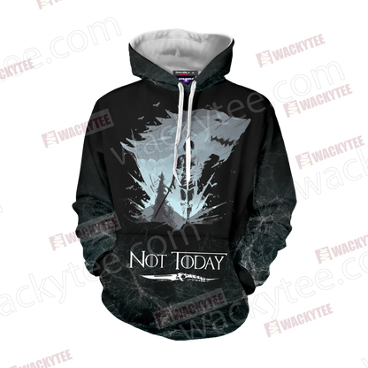 Game Of Thrones Not Today 3D Hoodie