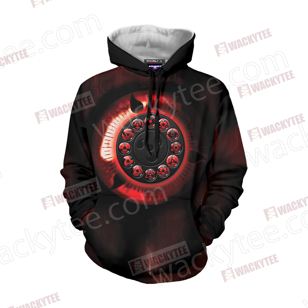 Naruto - Sharingan Unisex 3D Hoodie