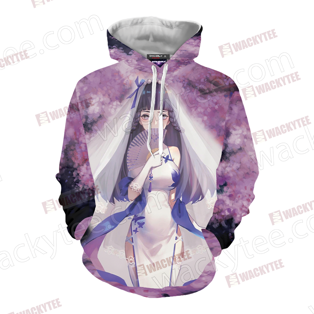 Naruto Hyuga Hinata Unisex 3D Hoodie