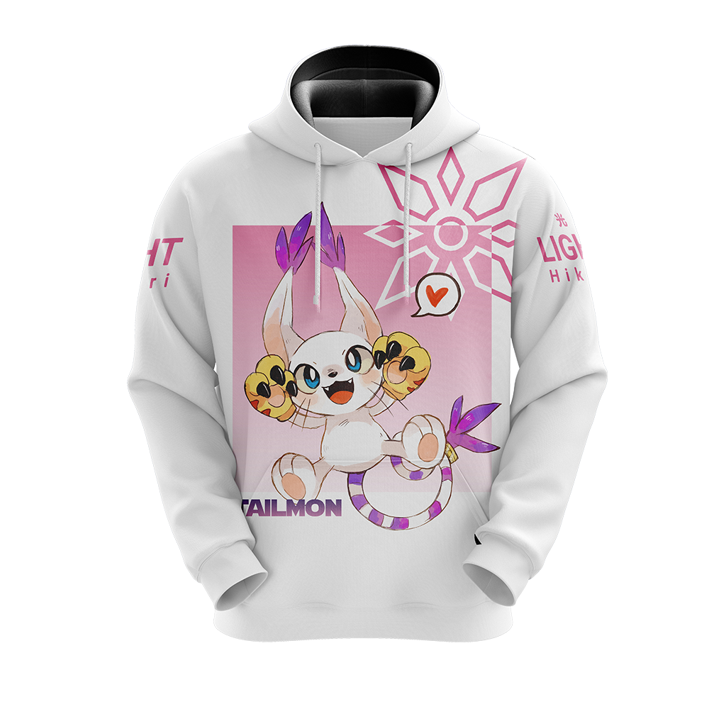 Digimon Tailmon Unisex 3D Pullover Hoodie
