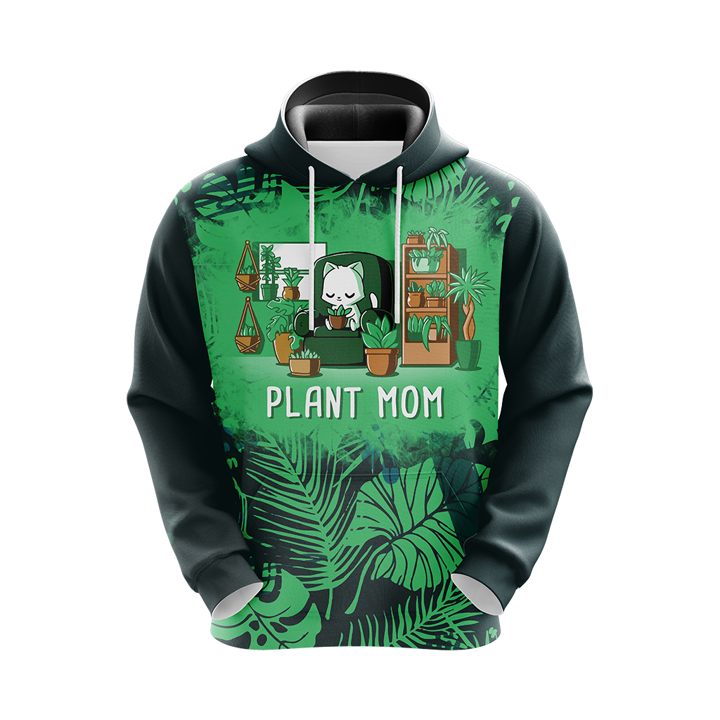 Plant Cat Mom Unisex 3D Hoodie