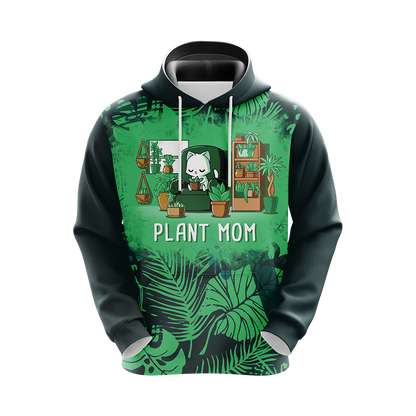 Plant Cat Mom Unisex 3D Hoodie