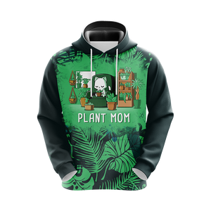 Plant Cat Mom Unisex 3D Hoodie