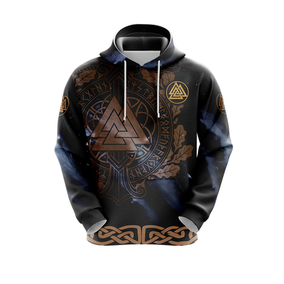 Asgard Viking Symbol T-shirt Zip Hoodie Pullover Hoodie