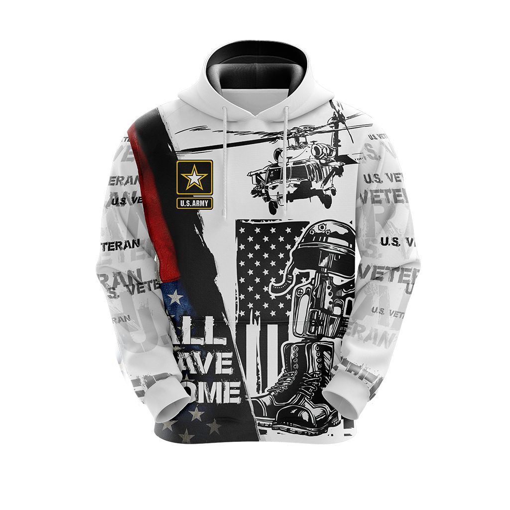 US Army Veteran T-shirt Zip Hoodie Hawaiian shirt