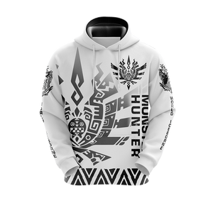 Monster Hunter Ultimate 4 Symbol Unisex 3D Pullover Hoodie