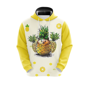 Pineapple Hedgehog Unisex 3D Hoodie