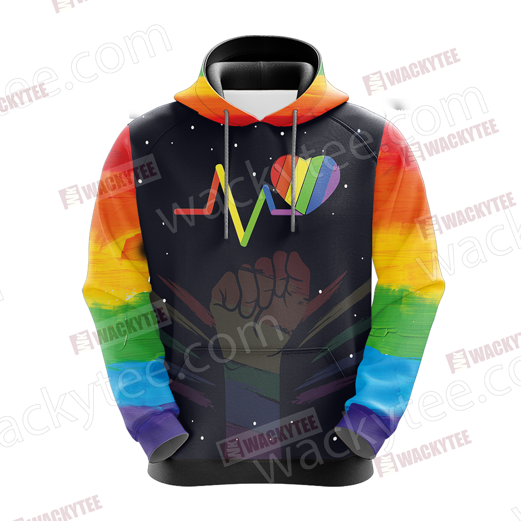LGBT - In The World Where You Can Be Anything Be Kind Unisex 3D Hoodie