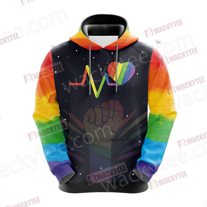 LGBT - In The World Where You Can Be Anything Be Kind Unisex 3D Hoodie