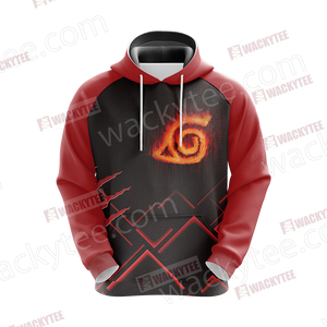 Naruto Konoha Symbol Unisex 3D Hoodie