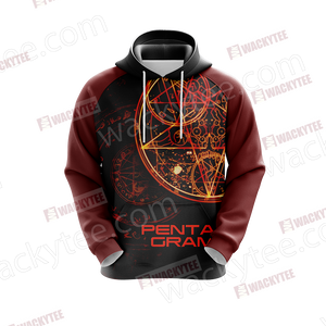 Doom 3 - Pentagram Unisex 3D Hoodie