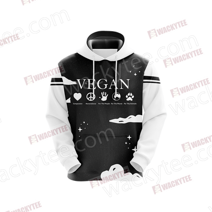 The Future Is Vegan 3D Hoodie