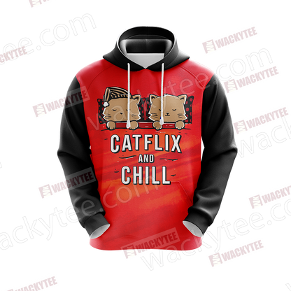 Catflix And Chill 3D Hoodie