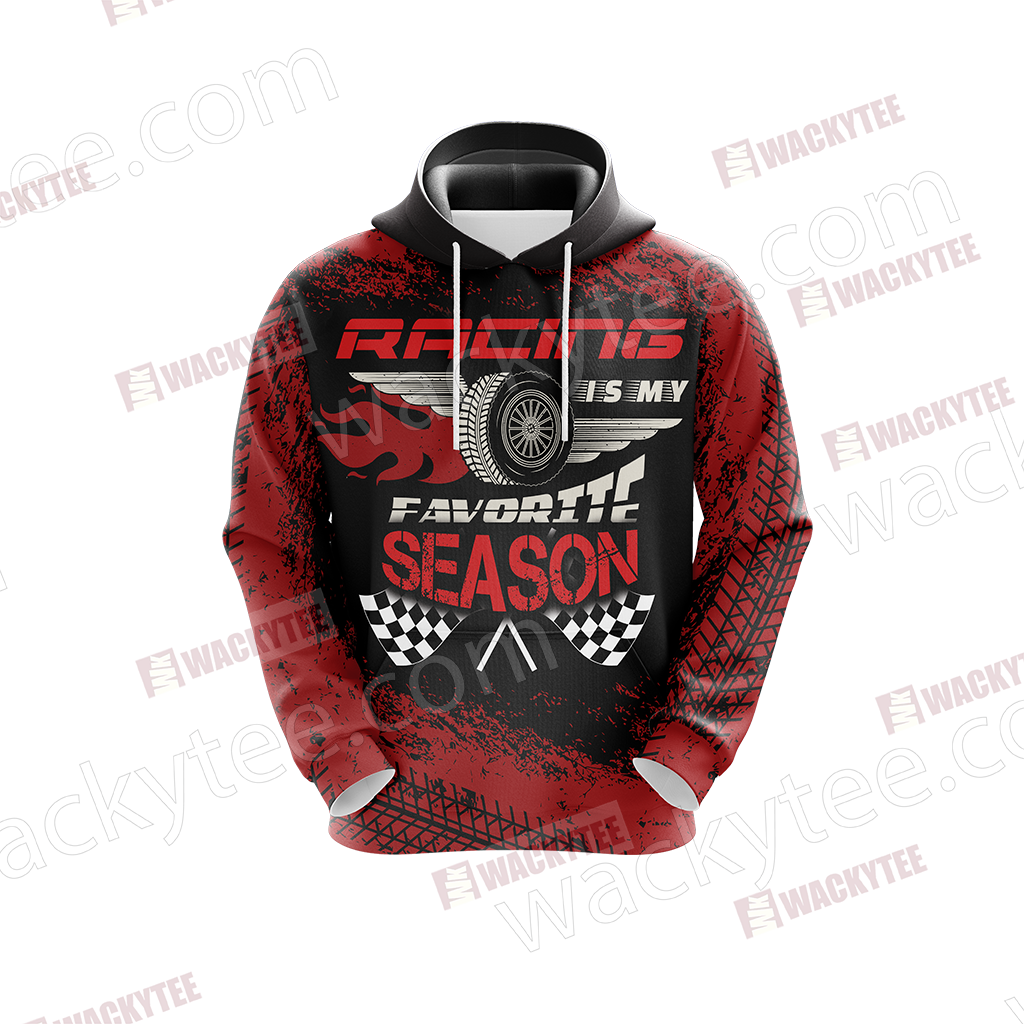 Racing Is My Favorite Season Speed Unisex 3D Hoodie