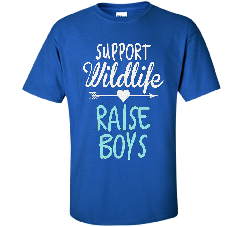 Support Wildlife Raise Boys T-shirt Royal