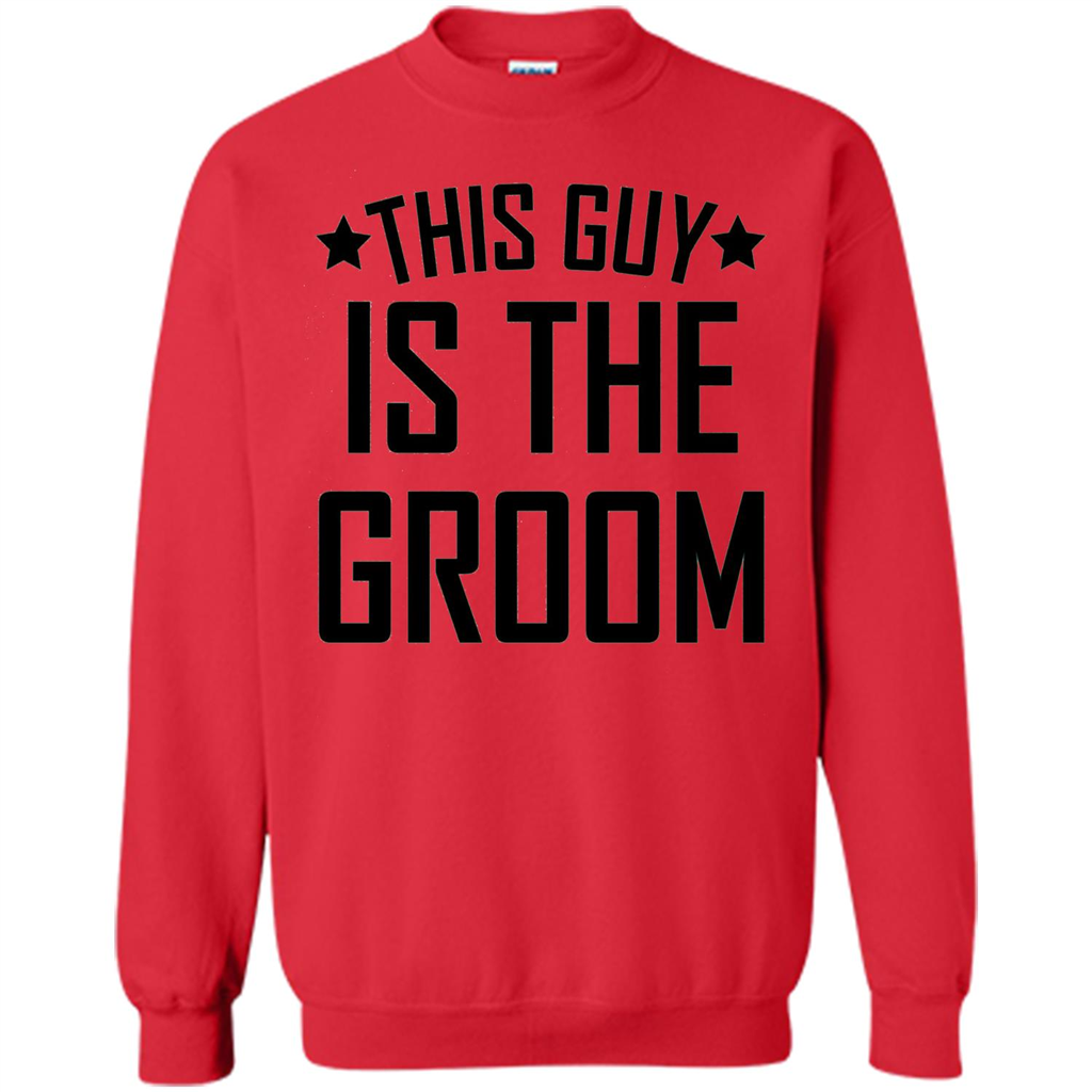 Men's This Guy Is The Groom Bachelor Party Wedding T-shirt Red