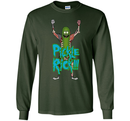 Pickle Funny Rick T-shirt cool shirt Forest Green