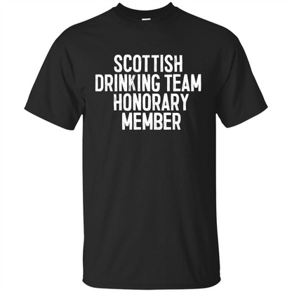 Scottish Drinking Team Honorary Member T-Shirt Black