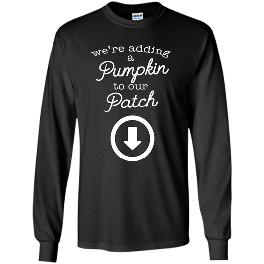 Halloween Maternity Costume Autumn Pumpkin Patch T-Shirt Black