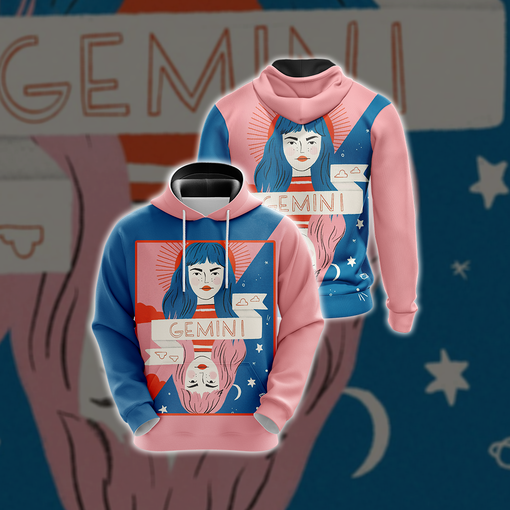 Gemini Birthday Unisex 3D Hoodie