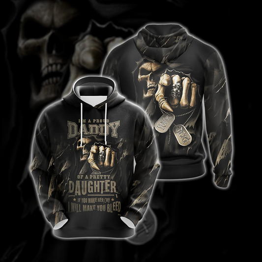 Im A Proud Daddy Unisex 3D Pullover Hoodie