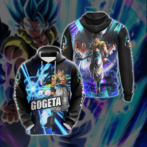 Dragon Ball Gogeta, Vegeta, and  Goku Unisex 3D T-shirt Zip Hoodie Hoodie S 