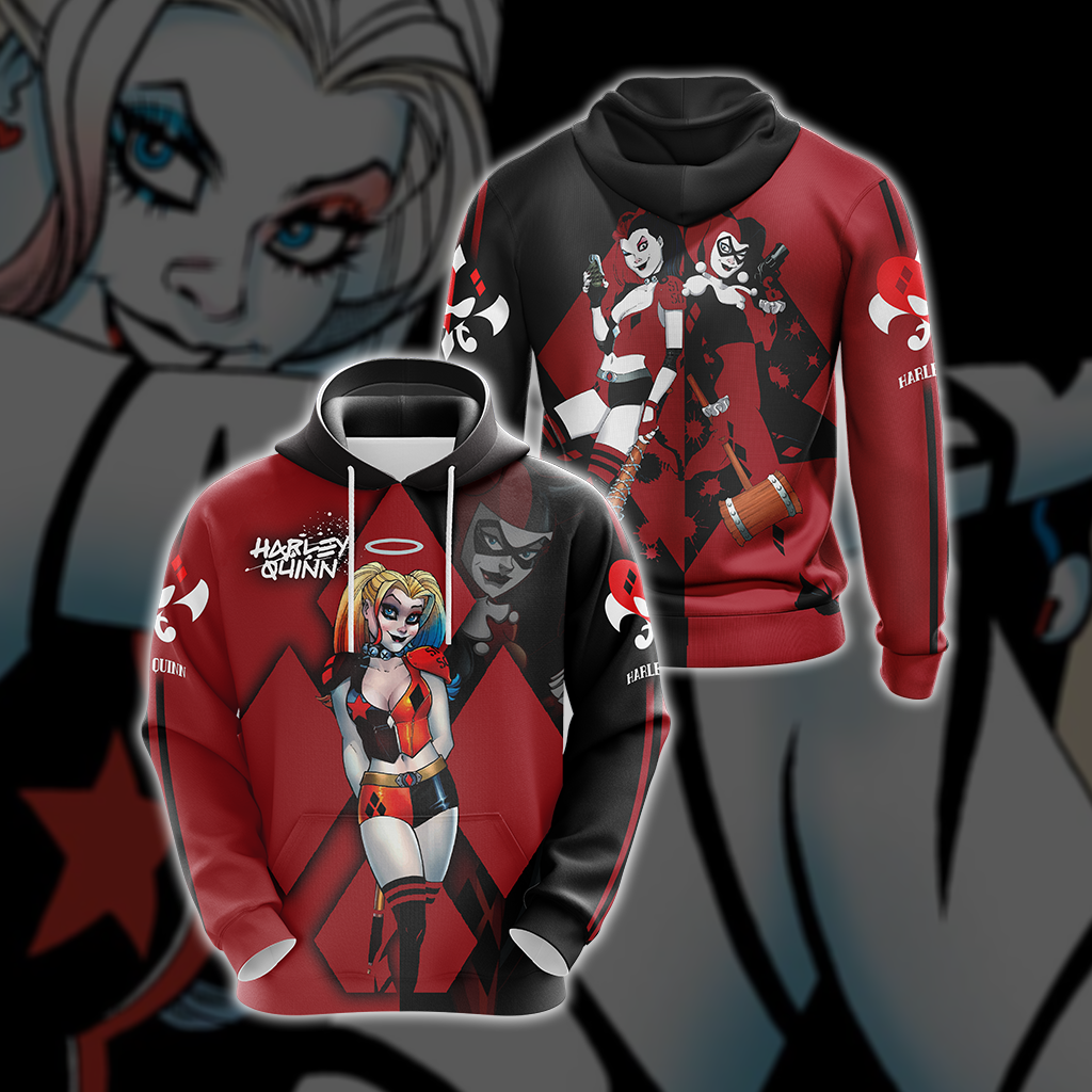 Harley Quinn - Old And New Style Unisex 3D Hoodie - WackyTee