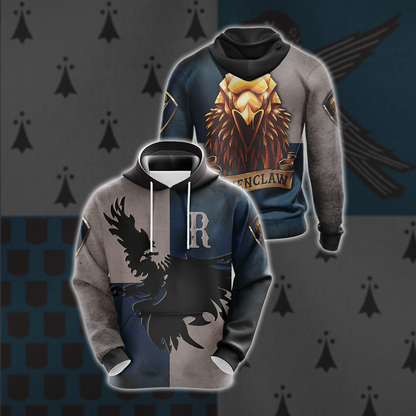 Ravenclaw Eagles Harry Potter New Look Unisex 3D Hoodie