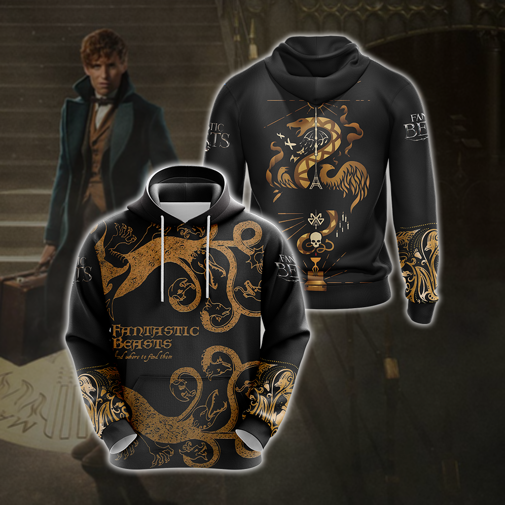 Fantastic Beasts Style Unisex 3D Hoodie