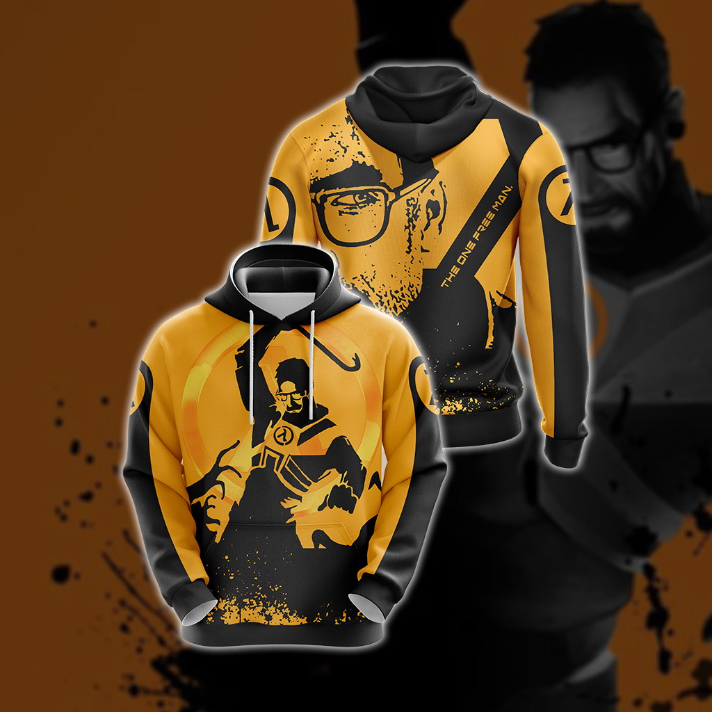 Half-Life - The One Free Man Unisex 3D Hoodie