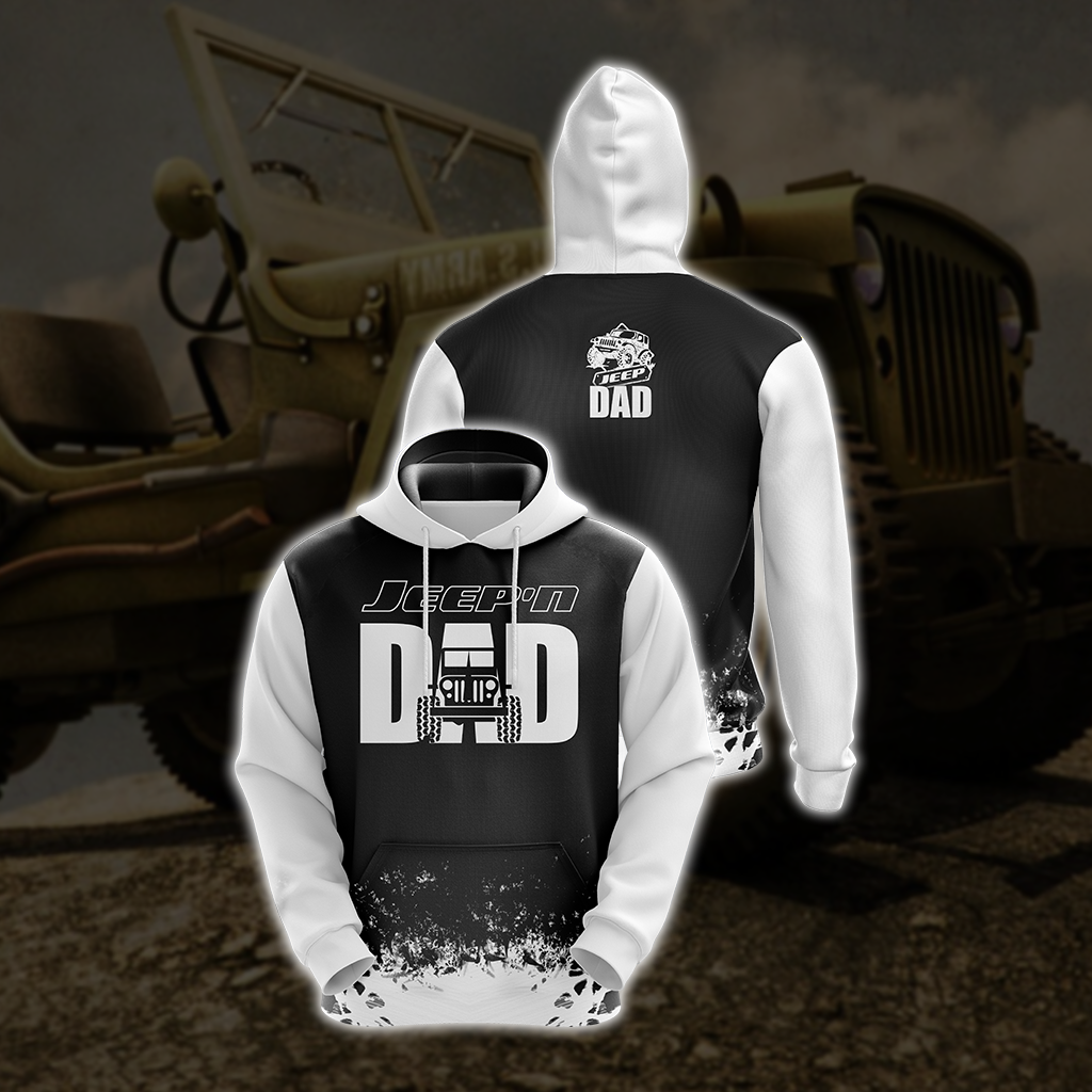 Jeep n Dad Father's Day Unisex 3D Hoodie